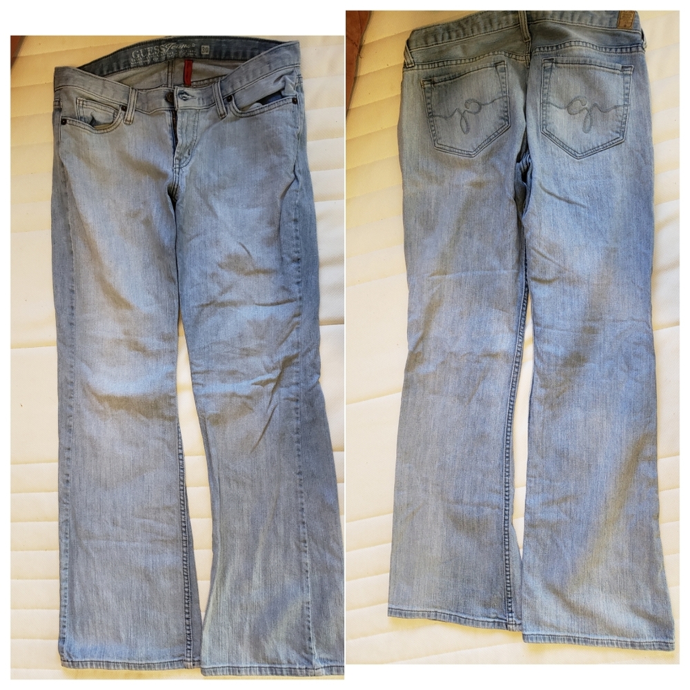 Guess Jeans Foxy Flare Stretch Size 30